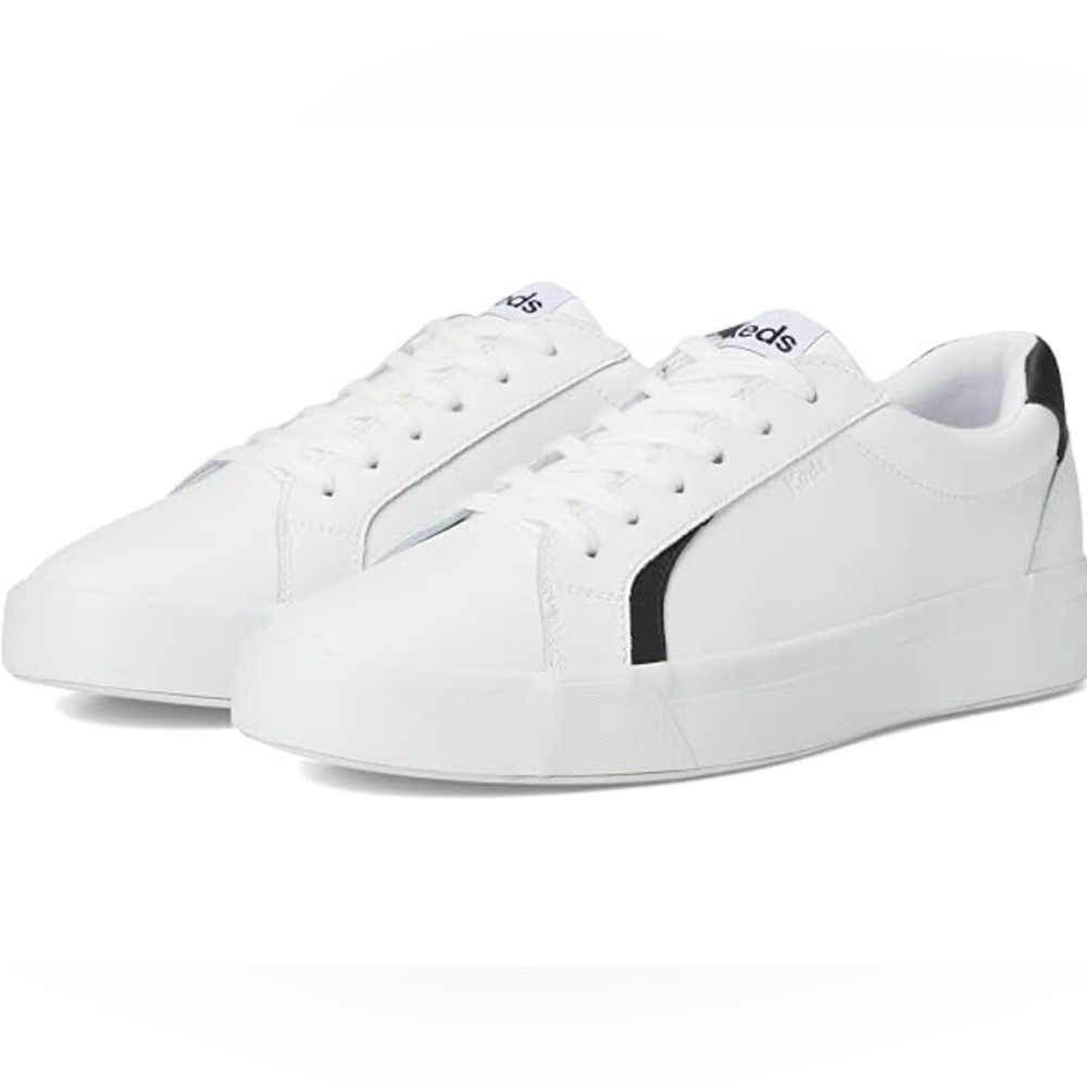 Keds Women's Pursuit Lace Up White Leather Sneakers Shoes Size 11.5 W